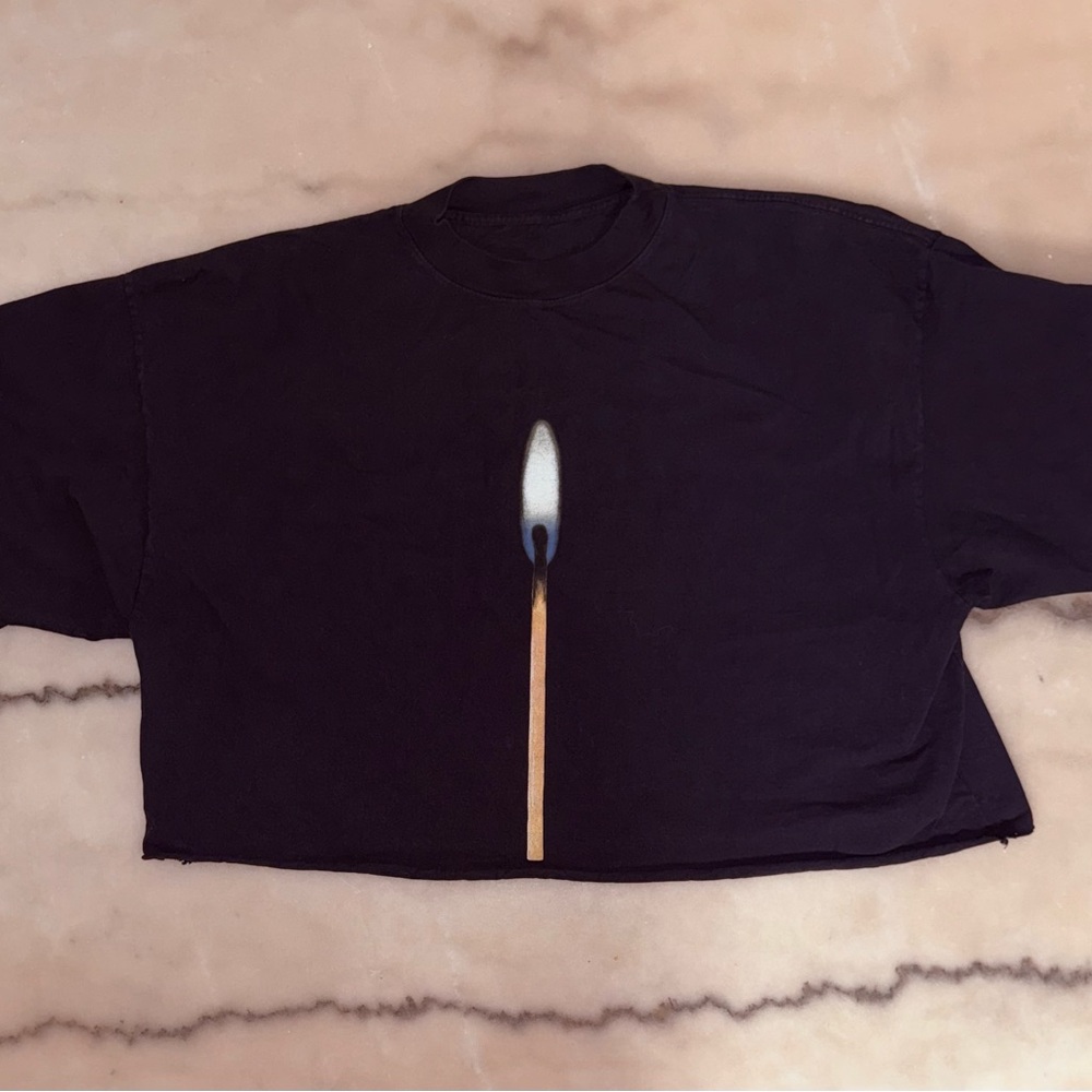 Black Matchstick Graphic Tee
